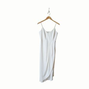 Reinette White Midi Dress in White‎ sz M